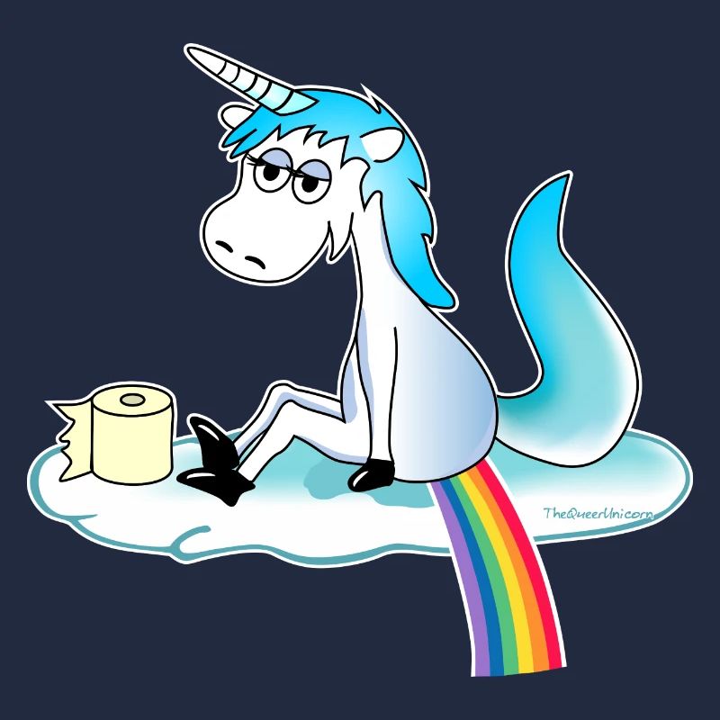 Unicorn pops rainbow - bleu