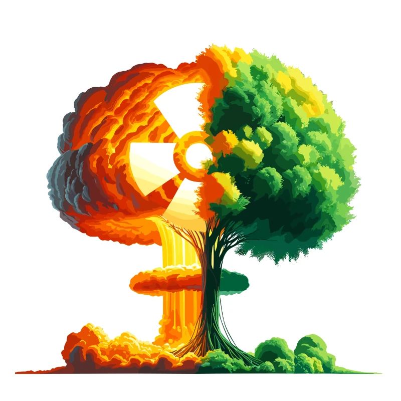 Baum des Lebens und nukleare Explosion