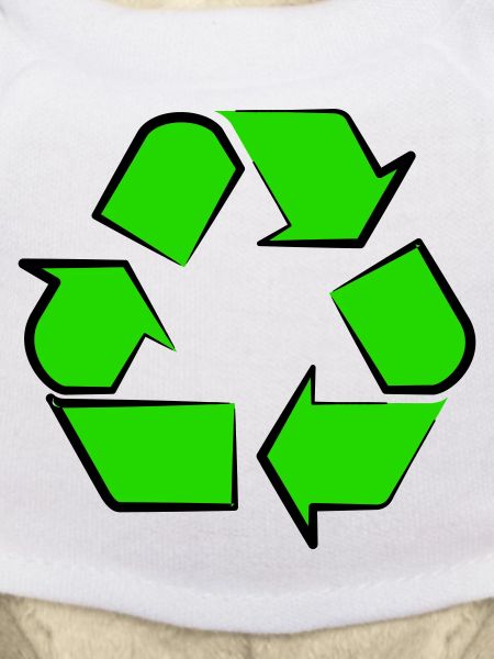 Neon Recycling Icon