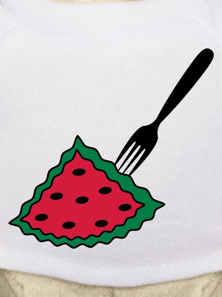 Melon with fork