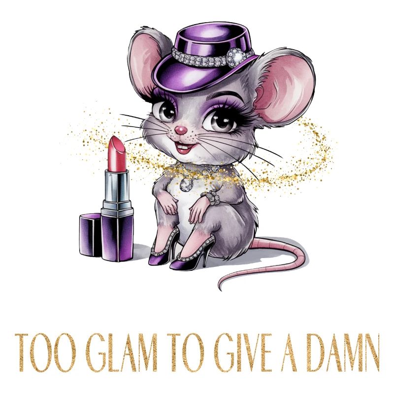 Heiße Maus mit Glamour & Lippenstift