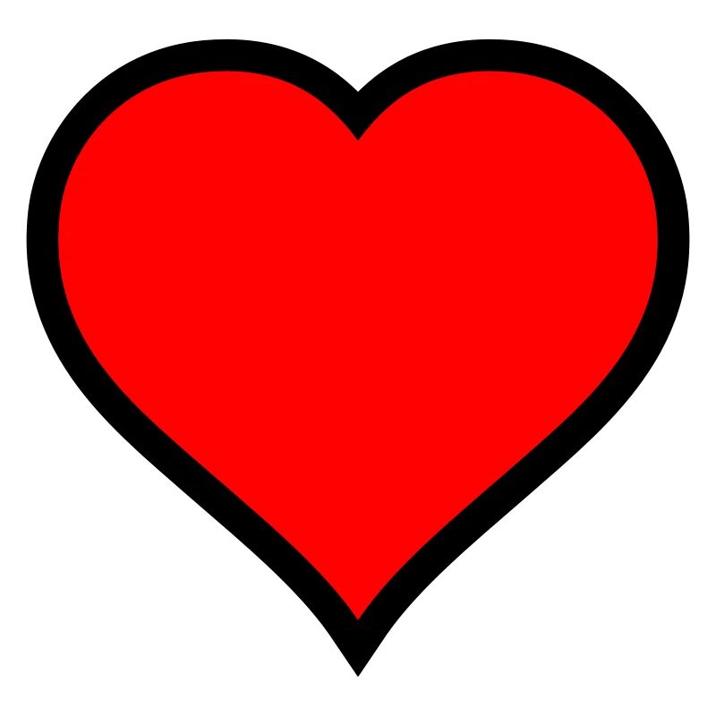 Red Heart Icon Print
