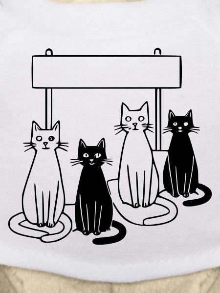 Waiting Cats Sign Personalizable Kids