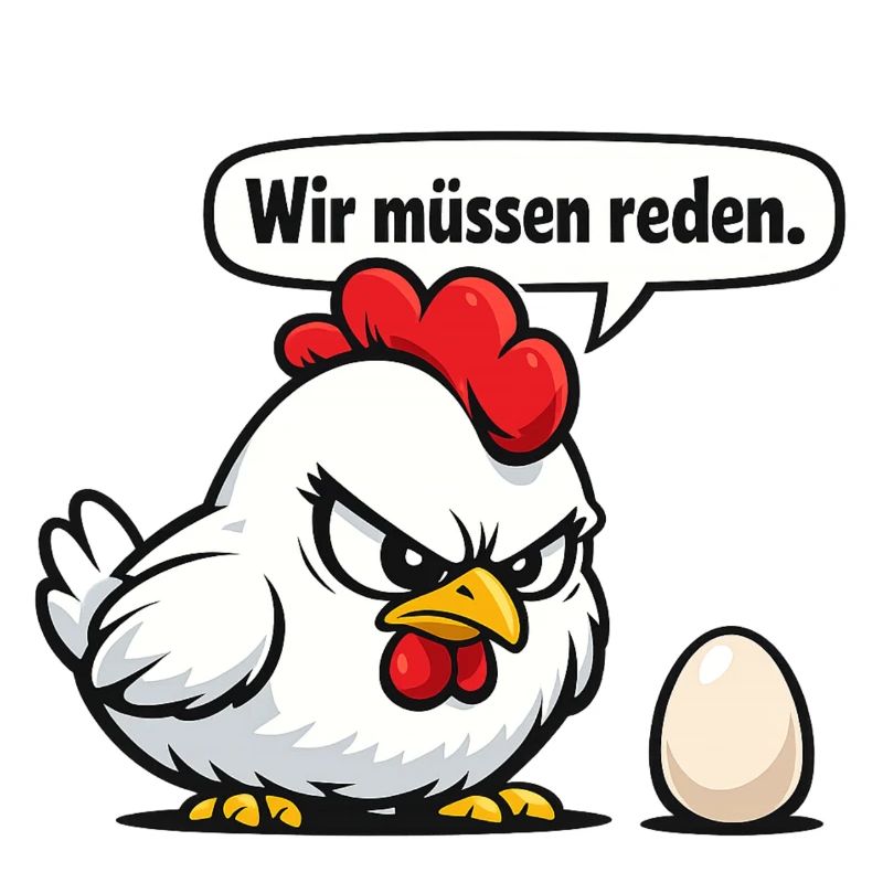 We Need to Talk Chicken Humor Gift