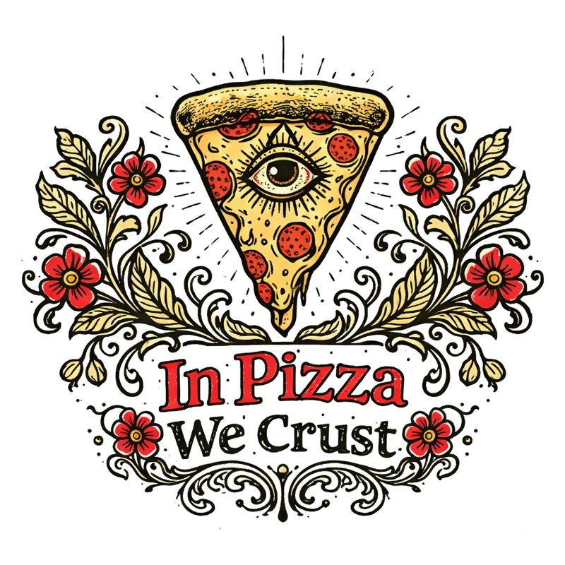 In der Pizza krusten wir Floral Crest