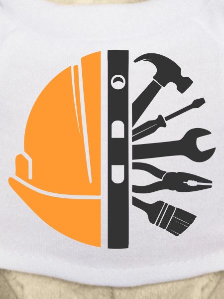 Construction Helmet & Tools – Craftsman Logo