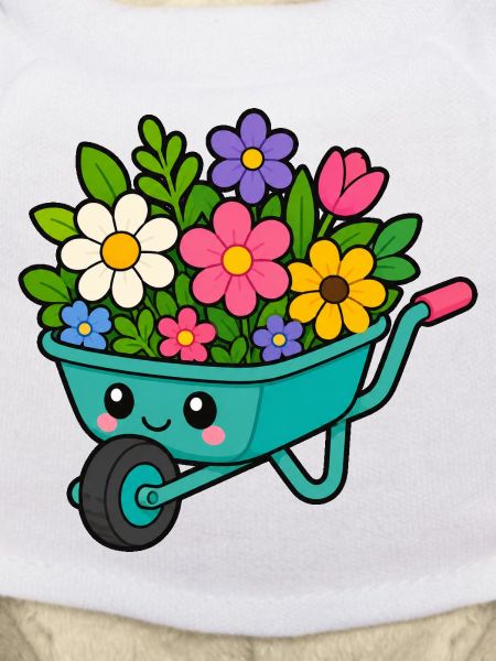 Spring float full of blossoms
