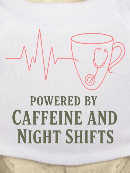 Kaffeeherz Stethoskop Motiv