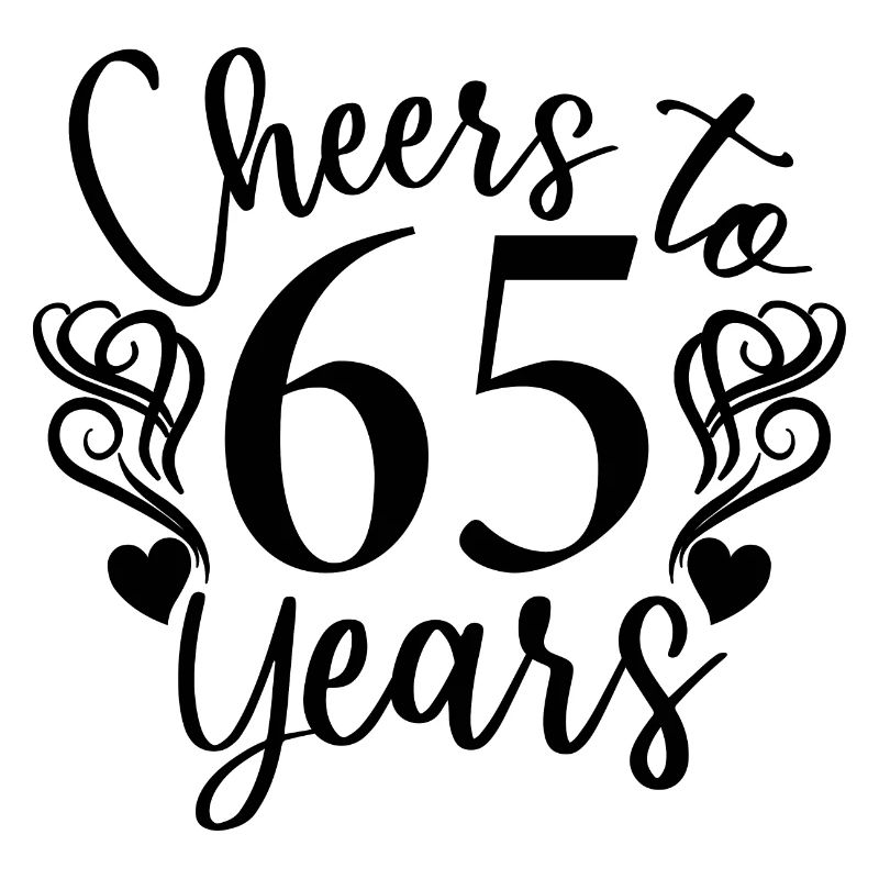 Vive 65 ans 65e anniversaire