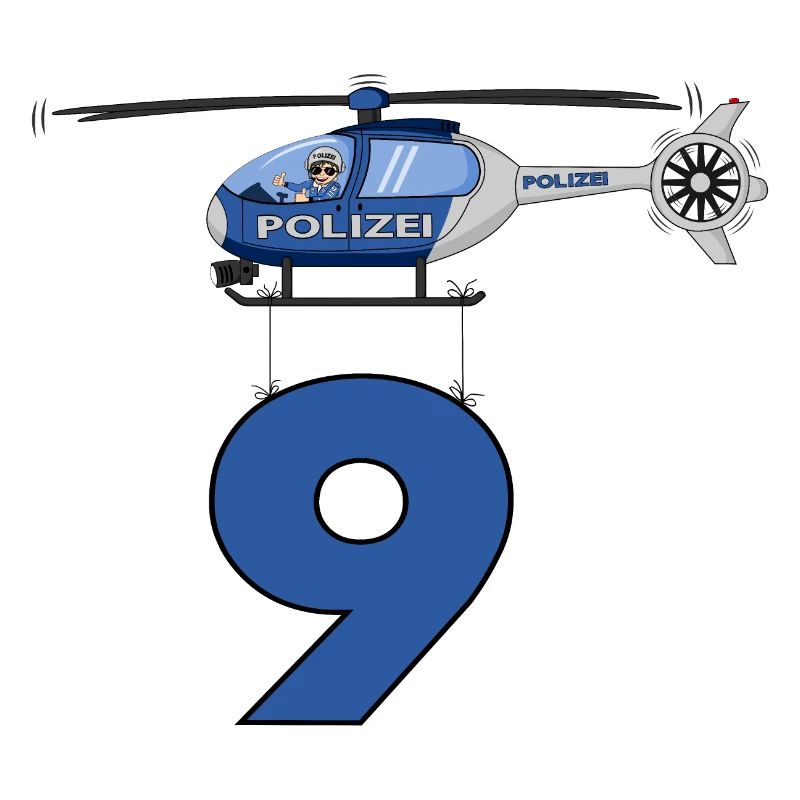 Polizei Hubschrauber 9. Geburtstag