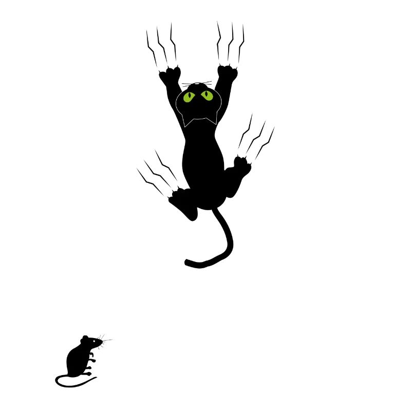 Night Eyes Neon Cat