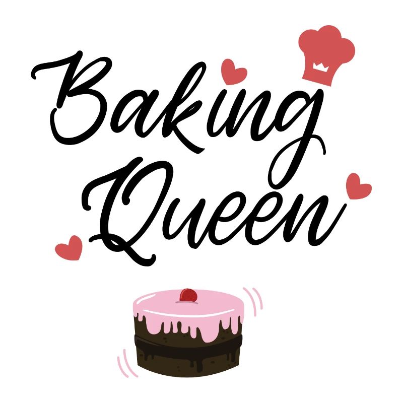 Baking queen baker cake gift idea pie