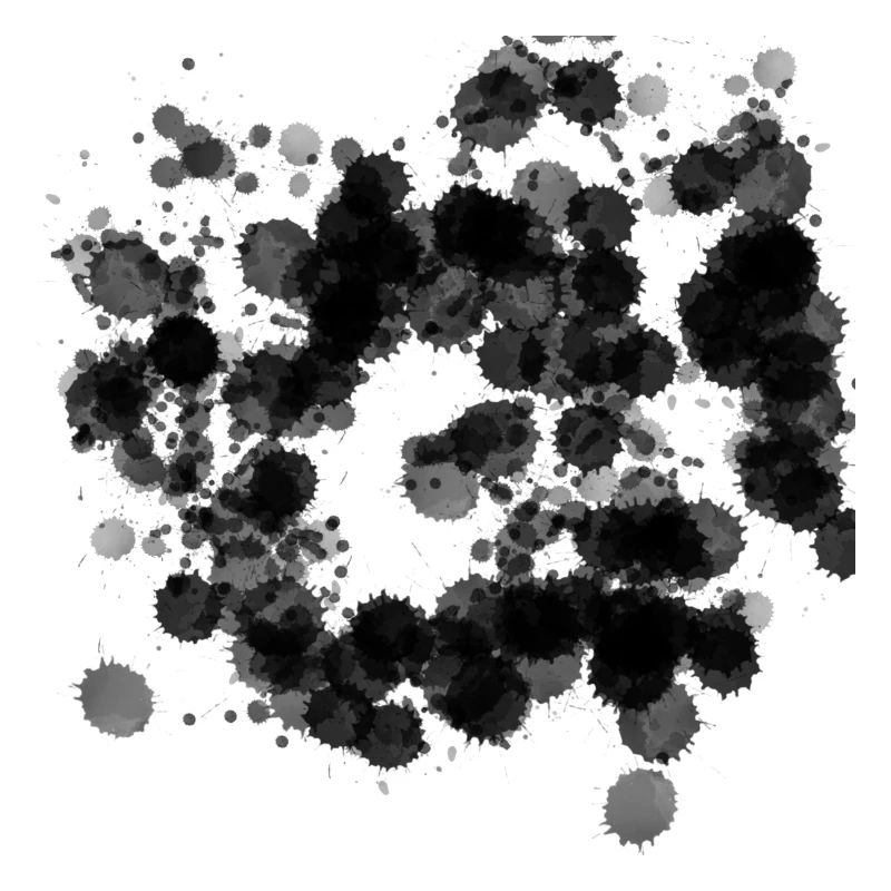 Taches de couleur abstraites – Noir et élégant