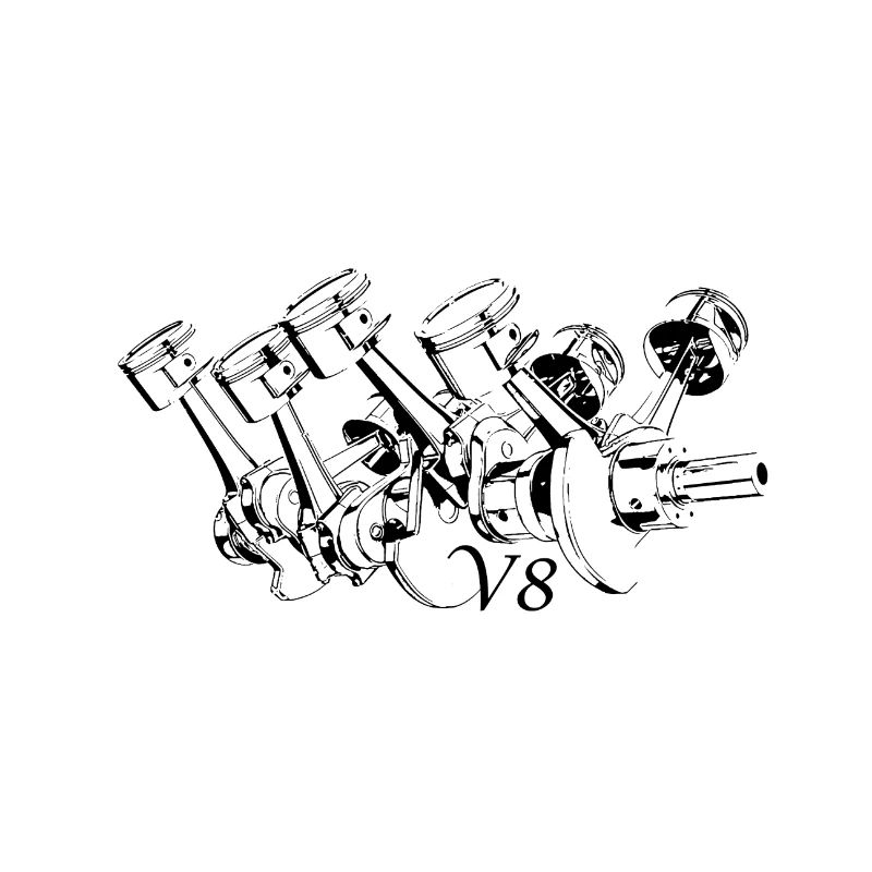 V8 engine