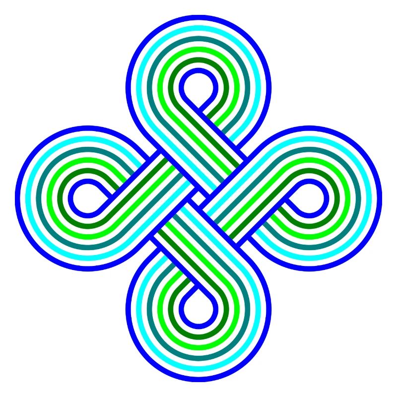 Infinite Circles Vortex Pattern Colorful