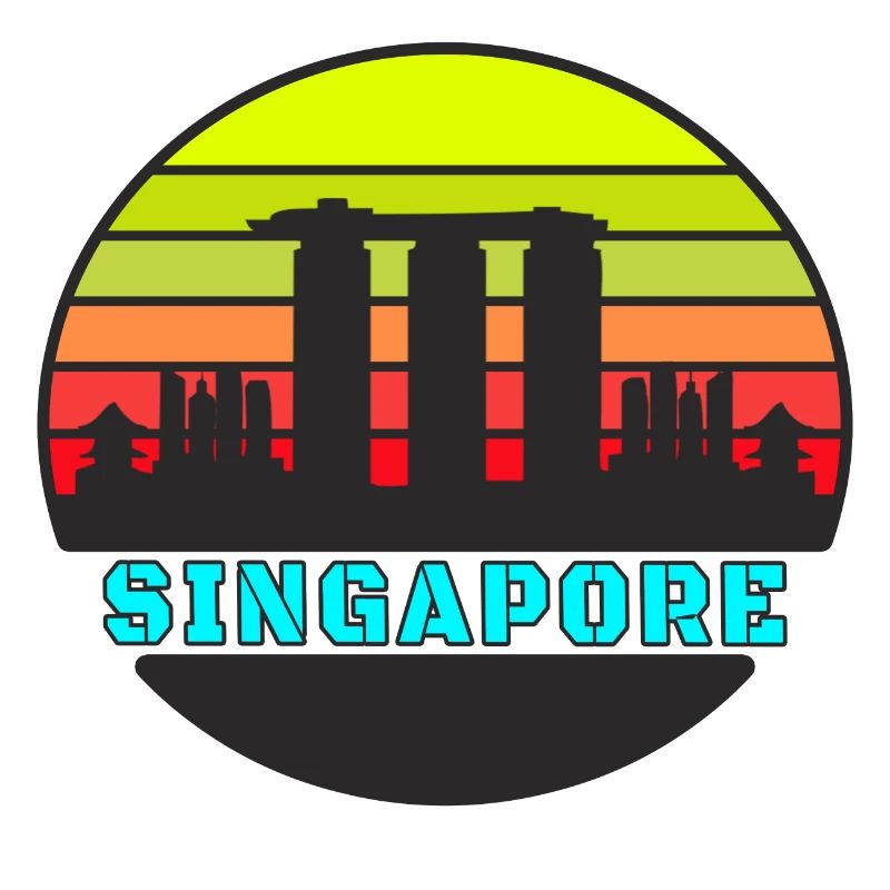 Singapur Skyline / Geschenk Singapore