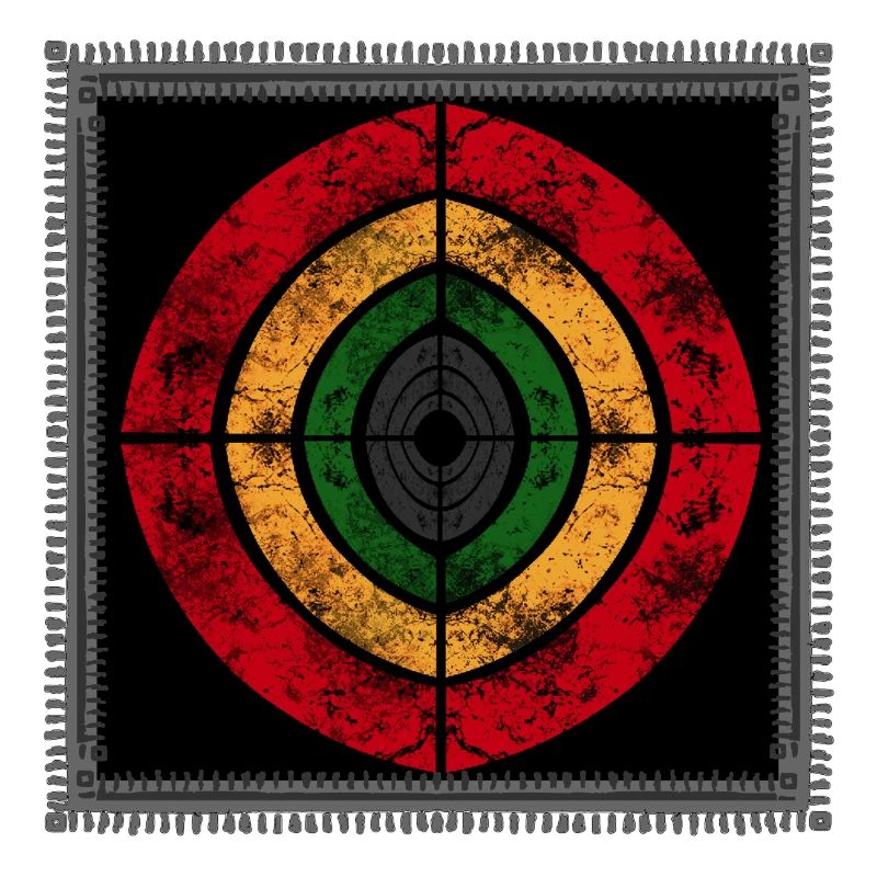 Design reggae abstrait aux couleurs rétro