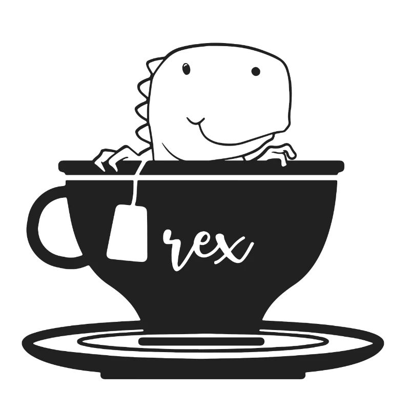 Dino Dinosaurier Süß Niedlich Tee T-Rex Rex Tasse
