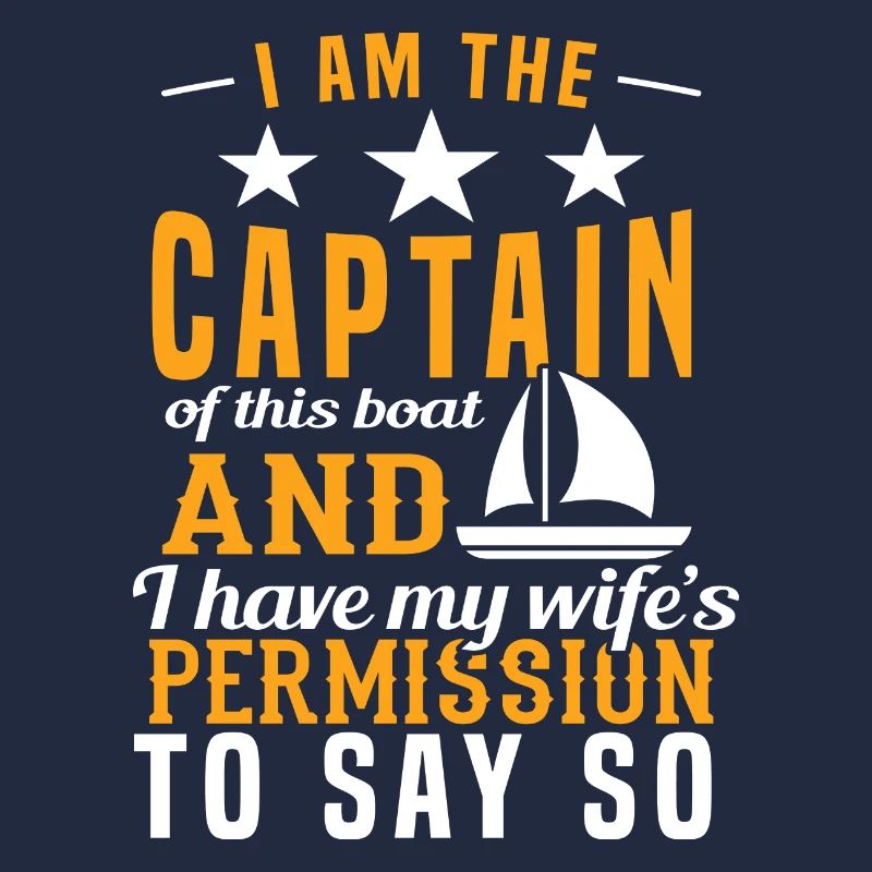 BootfahrenDesignKapitän Tshirt "Ich bin der
