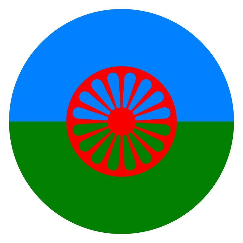 autocollant rond drapeau du peuple roumain idée cadeau