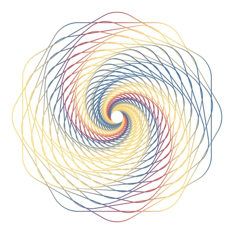 Sacred geometry spiral