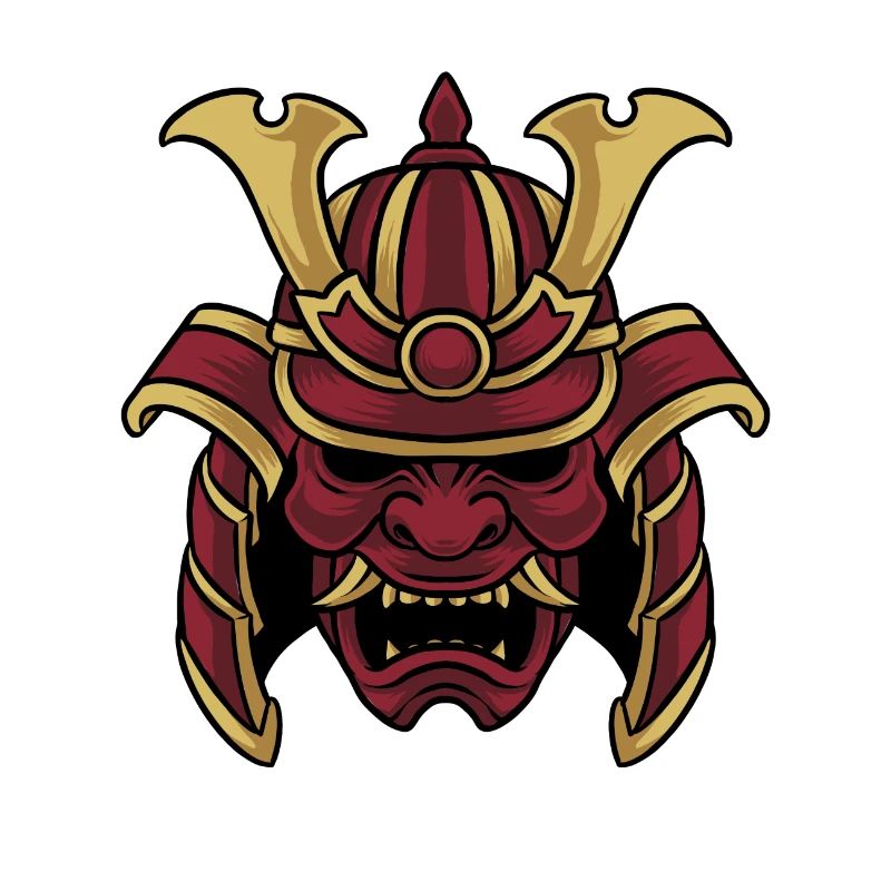 Masque de samouraï Warrior