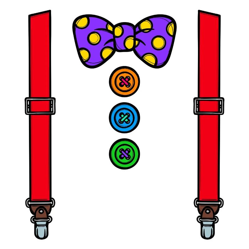 Costume clown carnaval carnaval