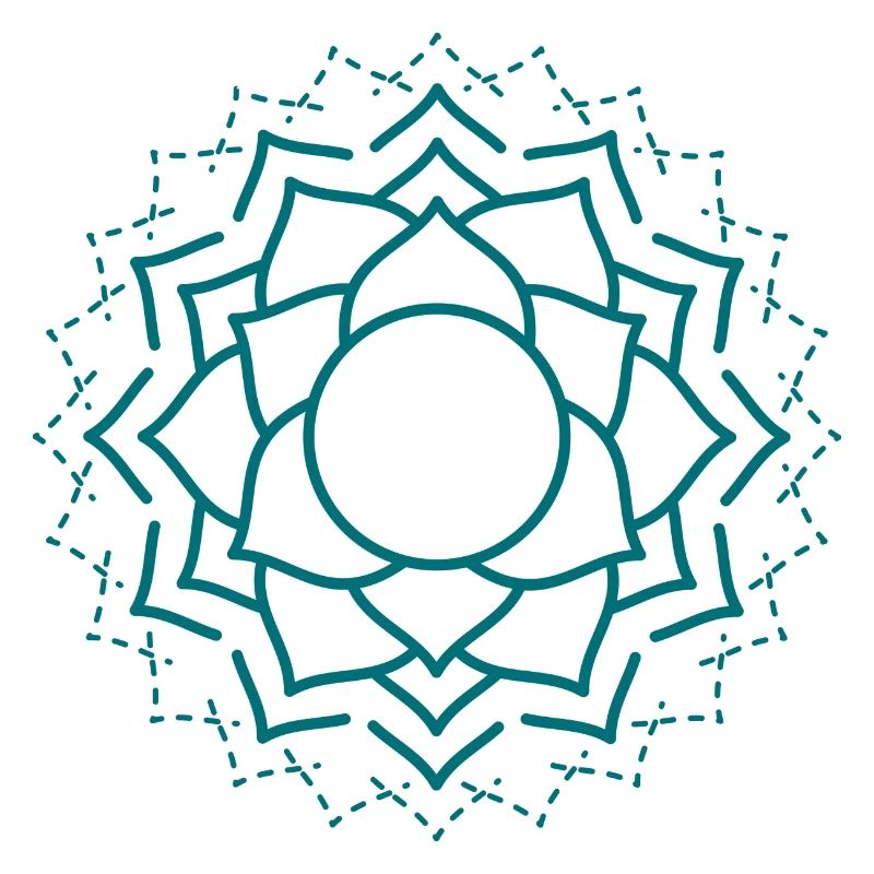 Kompliziertes Mandala Blumenmuster
