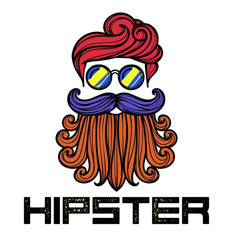 Bart Hipster Spruch Bartfrisur Bartträger