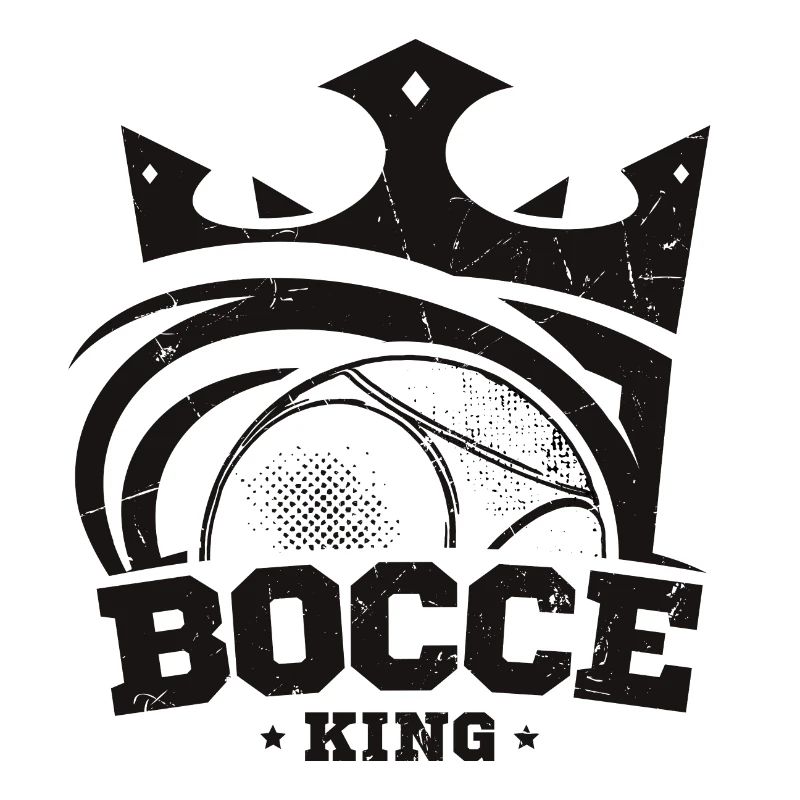 Bocce King Saying Bocce Ball with Jack Bocci Game