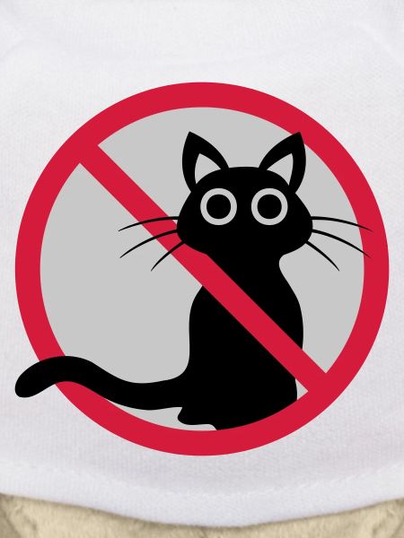 Cat forbidden sign