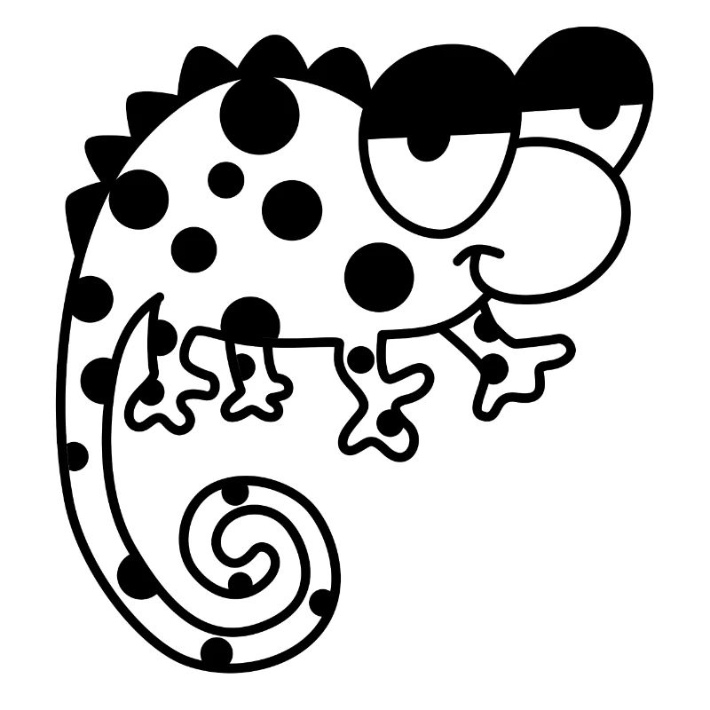 Chamäleon – Farbwechselndes Reptil, stylisch Vinta
