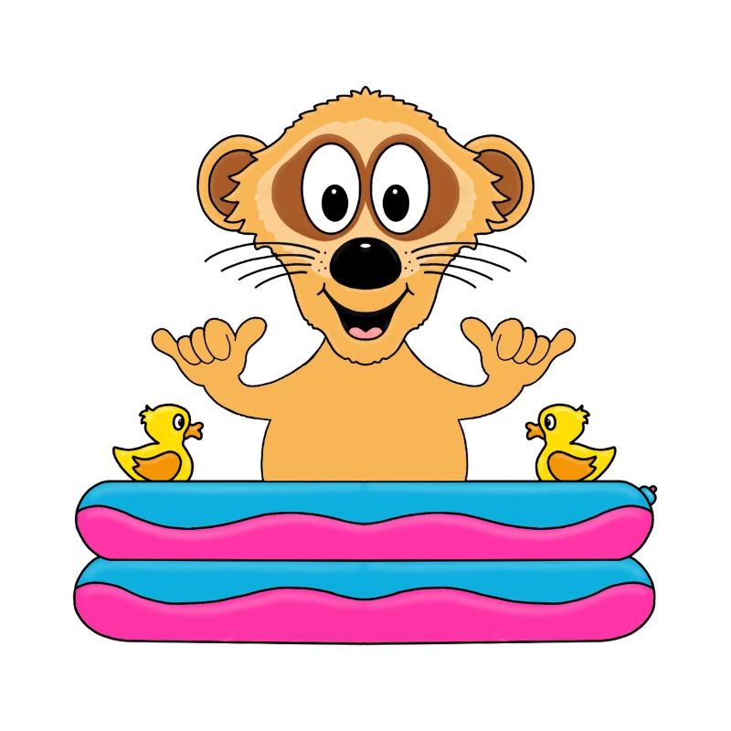 ERDMÄNNCHEN - POOL - SHAKA - SOMMER - TIERISCH
