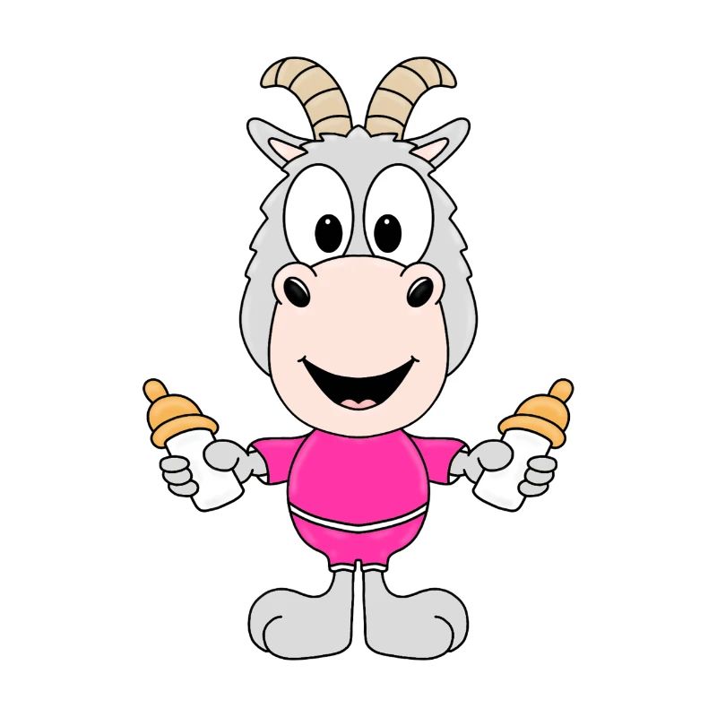 ZIEGE - BABY - KINDER - GEBURT - FLÄSCHCHEN