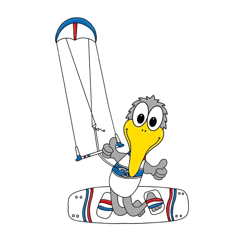 MÖWE - KITESURFER - KITE - KITER - KITESURFEN