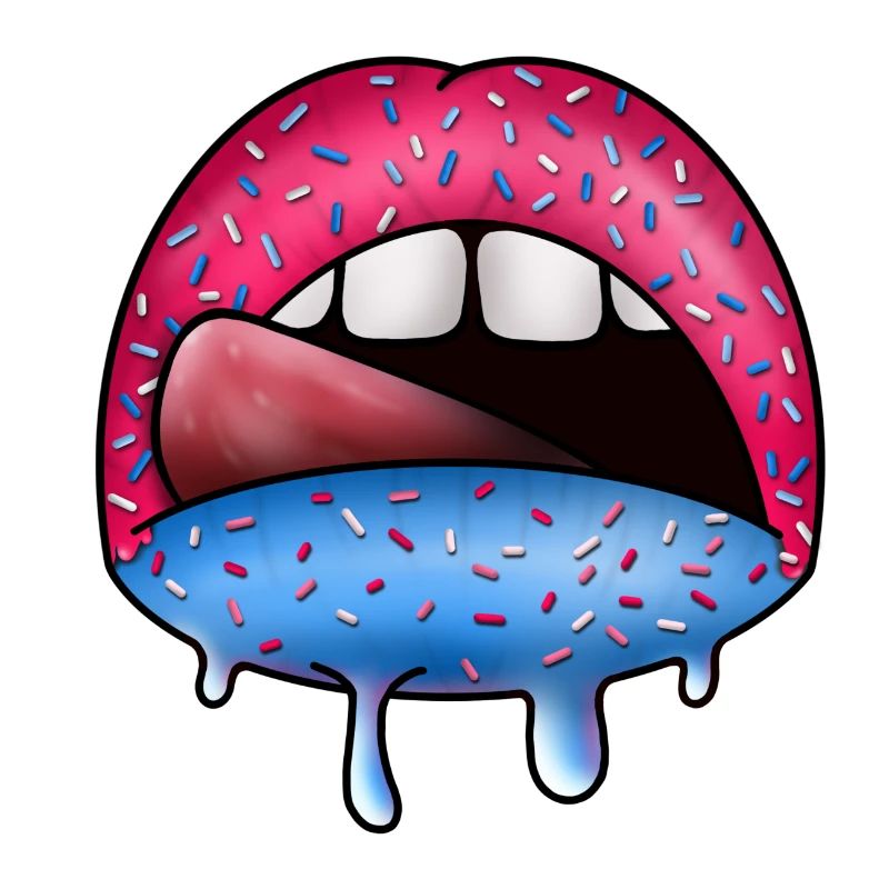 Zuckerlippen Neon Tropfkunst