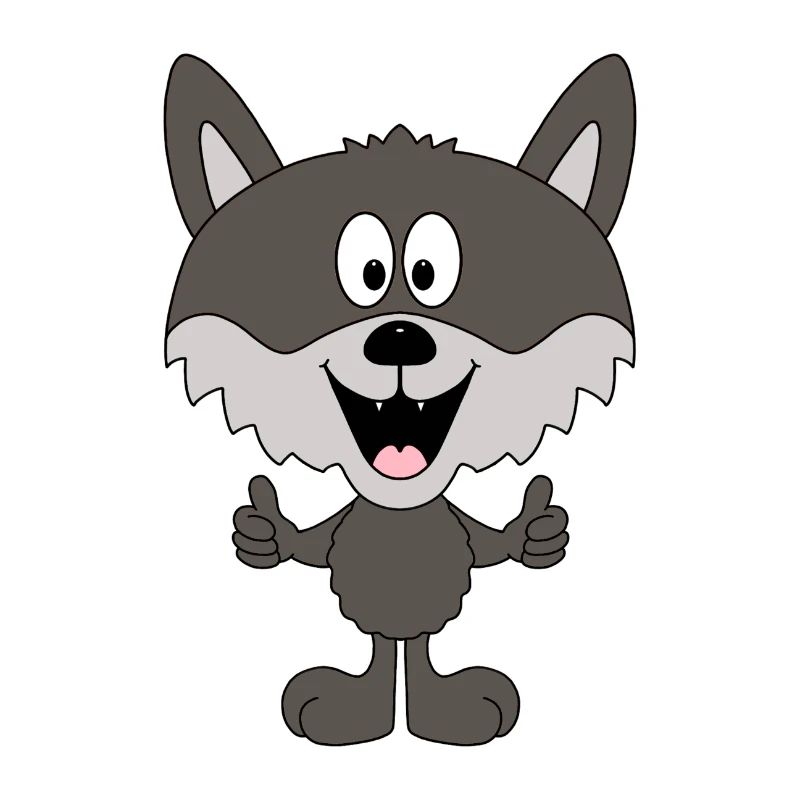 WOLF - TIER - KIND - BABY - TIERISCH - GUT