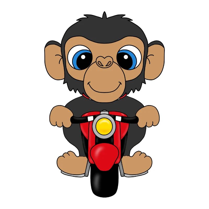MOTORRAD - AFFE - TIER - TIERISCH