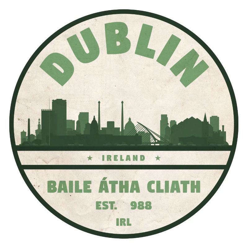 Dublin Skyline Silhouette