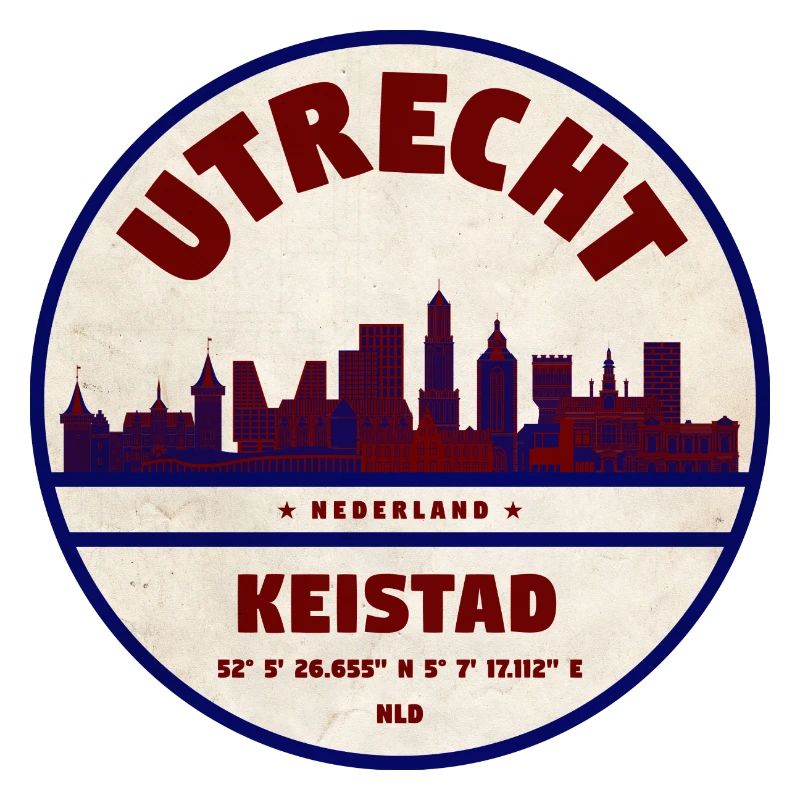 Utrecht Keistad Skyline Emblem