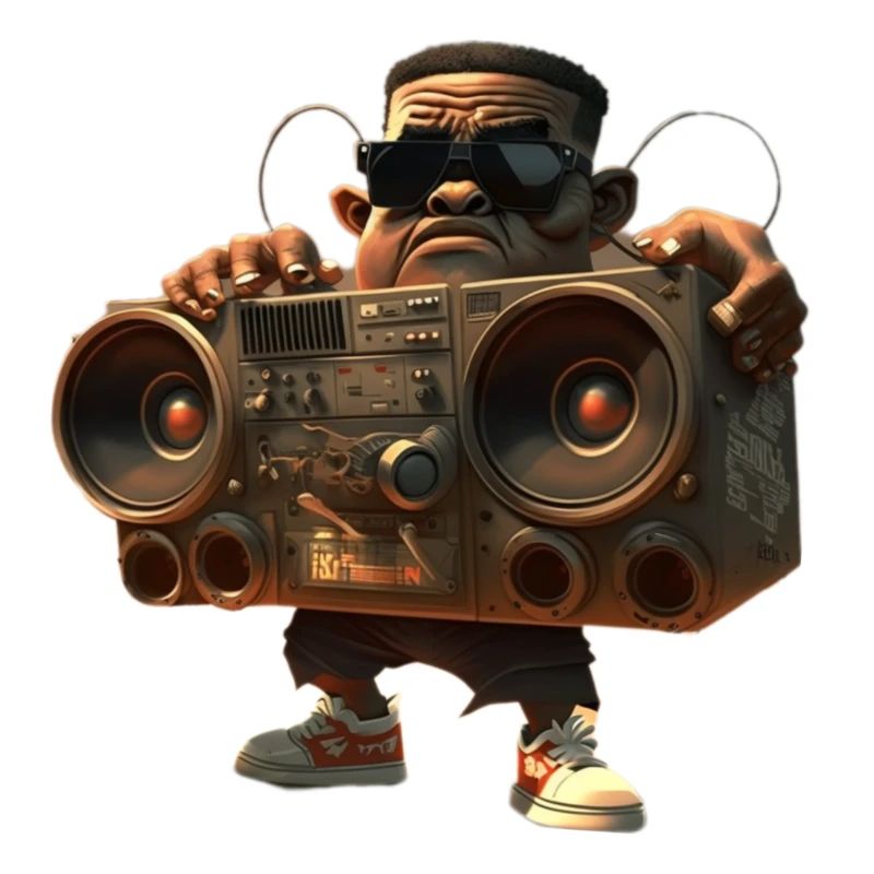 Hip-Hop with Ghettoblaster