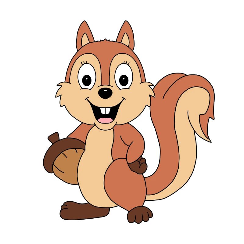 EICHHÖRNCHEN - EICHEL - TIER - TIERISCH - TIERISCH