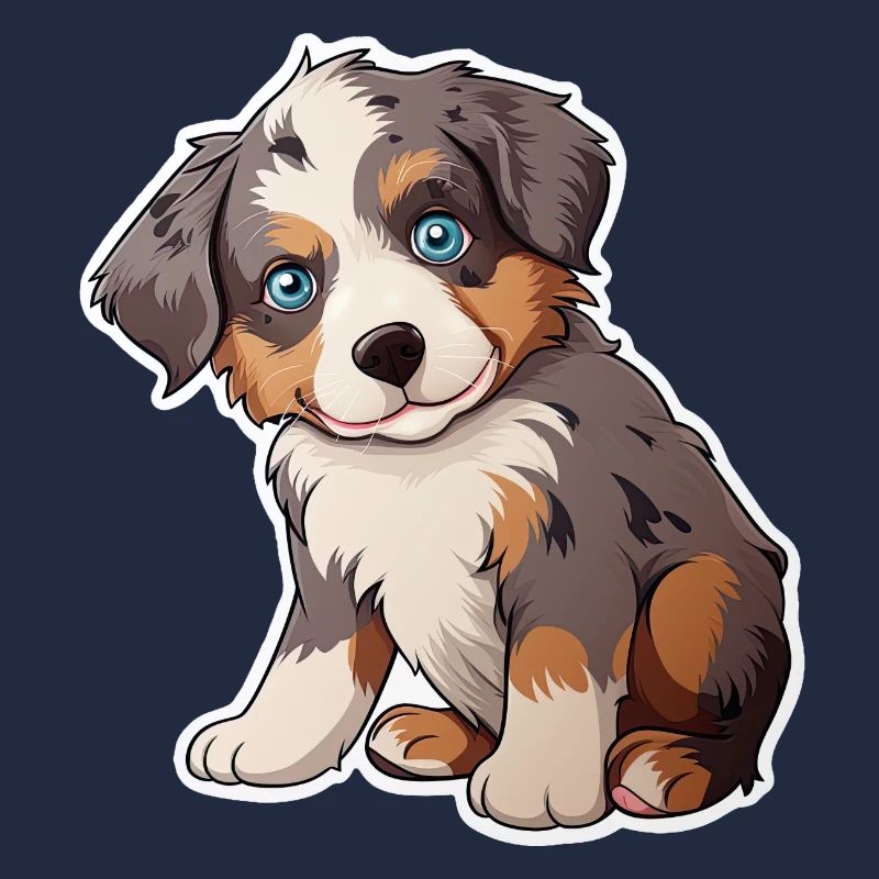 Süßer Australian Shepherd Welpe