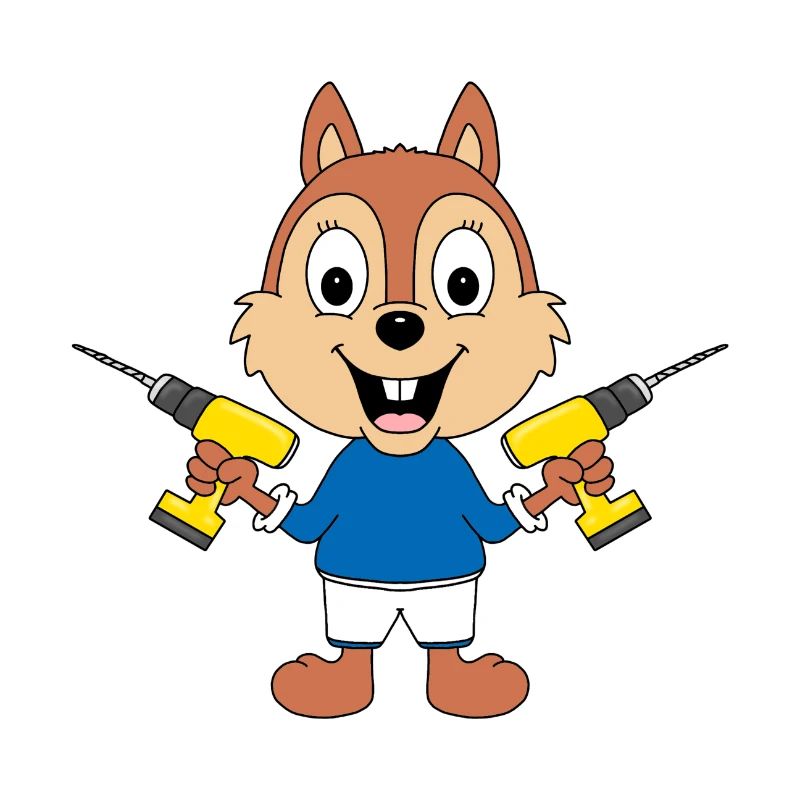BOHRER - EICHHÖRNCHEN - HANDWERKER