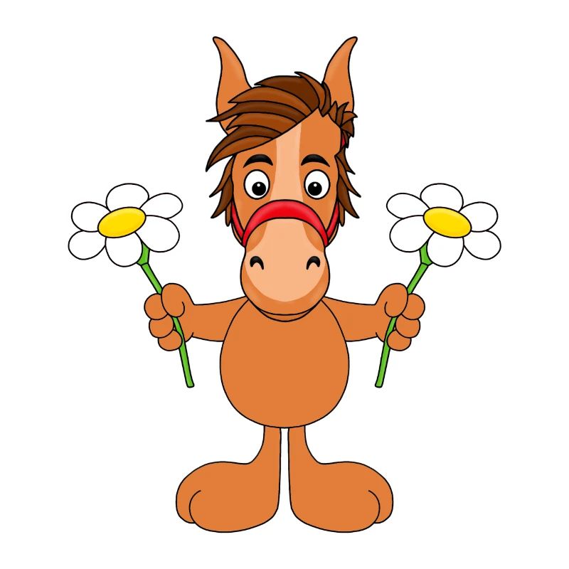 BLUMEN - PFERD - PONY