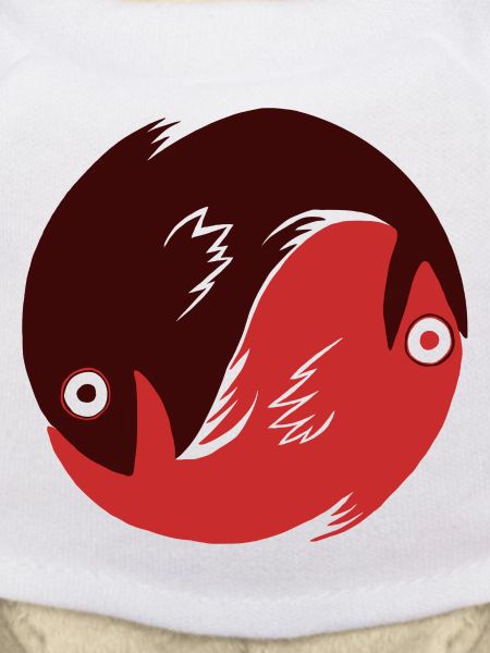 Ying Yang - Pisces red