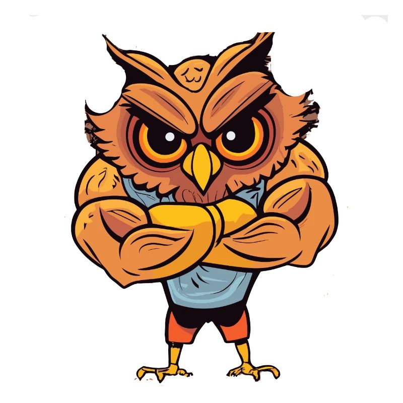 Bodybuilder Eule