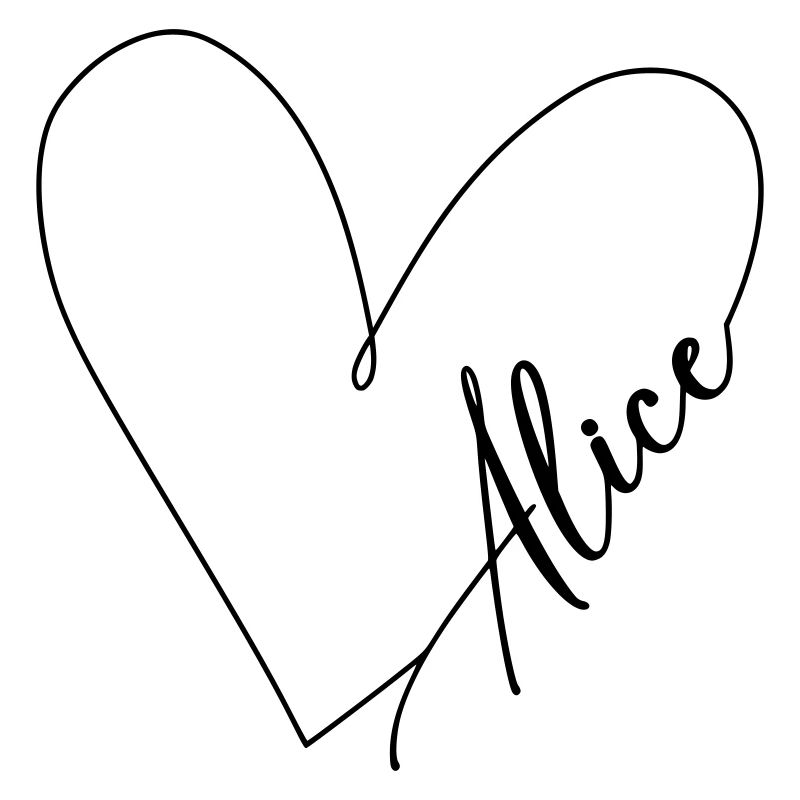 Alice Name Heart Line