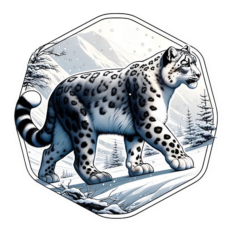 Léopard des neiges Léopard blanc Léopard