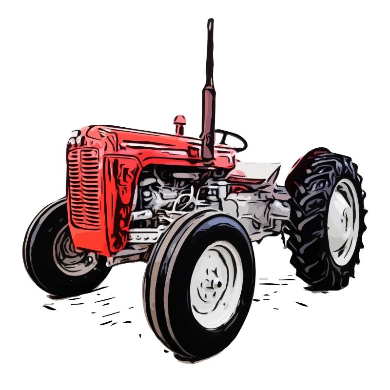 Red M F 35 Tractor